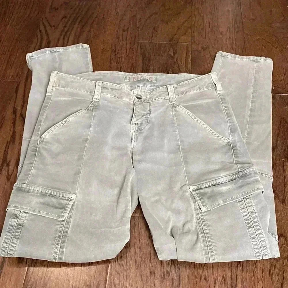 J Brand Green Cargo Pants Size 26 0795